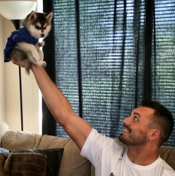 Joseph Fauria And Pomsky