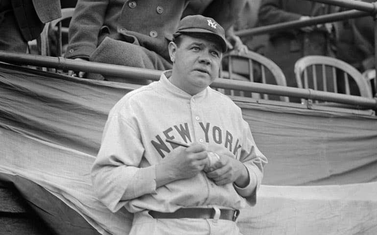 New York Yankees Babe Ruth, OF.