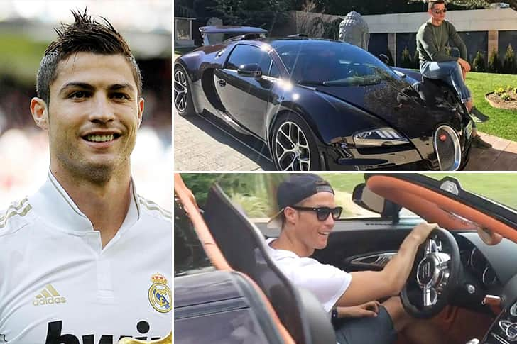 Cristiano Ronaldo Bugatti Veyron Estimated At 2.5 Million | DailySportX